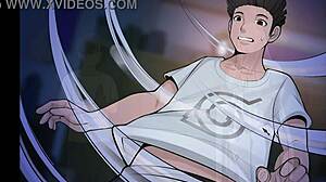 i can't stop peeping hinata hyuga's big tits and ass in the shower milf parody