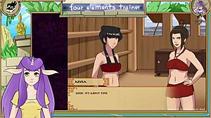 Avatar Last Airbender Four Elements Trainer Part 33 Brunette Big Ass Tits Monster Cock Teasing Orgasm Game