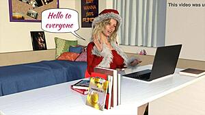 Whoa! Christmas Webcam Striptease 3D Sweet Dreams Special Gets Me So Hot!