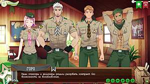Game friends camp way 2 episode 33. What's the yaoi tension with russian voiceover situation?