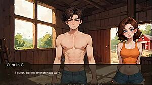 Farmer's Curvy Teen Takes Huge Cock Check in Bathroom at Kinky Party