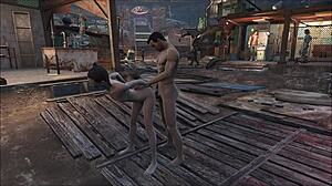 skinny teen nat rides doggystyle in fallout 4 anime