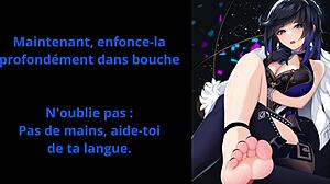 french yelan commands your femdom joi cum eating instructions now