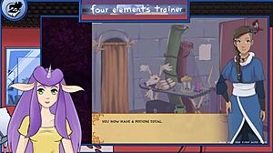 avatar milf delivers wet blowjob in trainer part 15