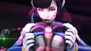 i love overwatch d.va mercy sfm blender 3d pmv