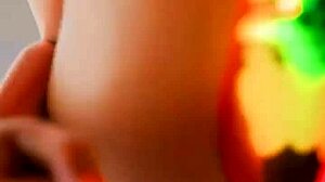 Bold Titfuck Dildo Squeezed Between Huge Tits