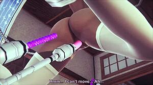 Sherry Birkin Pounded by Sex Machine Dildo Orgasm Pt2