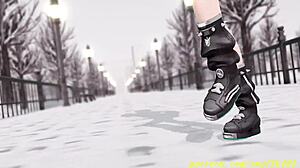 novr mmd chihaya's 3d hentai dance makes my cock throb!!