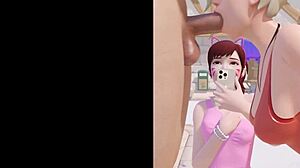 i crave this amazing mercy blowjob animation where she swallows every drop