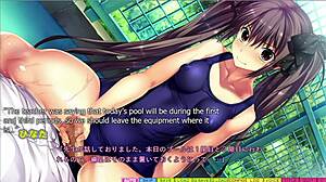 hinata hyuga in bikini teases with handjob fingering and voyeur foreplay in the field