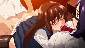 goddess of glasses teen with big tits gets blowjob creampie licks