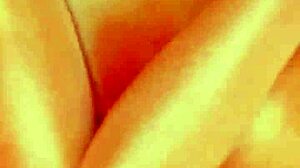 Bold Titfuck Dildo Squeezed Between Huge Tits