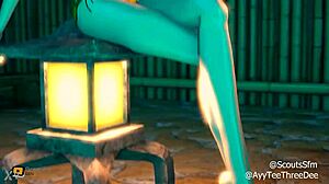 poolside teen teases with mouth action then sneaky outdoor creampie ride with big cock