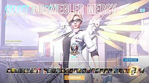 dr ziegler mercy takes that monster cock deep, can you handle her screams?!