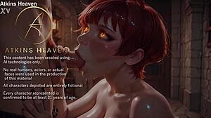 my boss's hot milf side sneaks sloppy blowjob to me atkins heaven ai