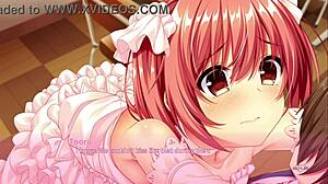 rino's petite anime route ends in monster cock creampie fucking