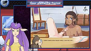 avatar milf delivers wet blowjob in trainer part 15