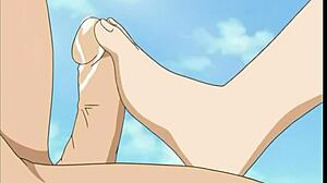 Virgin feet teased in intense shoujo domination auction scene