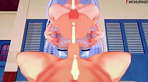 Argus pounds Azur Lane oppai tits in fantasy fuck step 4