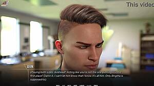 Taboo University 112: Tight Ass in Short Shorts Squirts for Femdom Giant