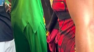 Last Carnival Day: Wife's Public Ass Fuck While Hubby Cums in Shame