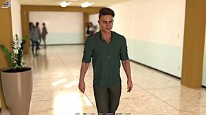 Taboo University 112: Tight Ass in Short Shorts Squirts for Femdom Giant