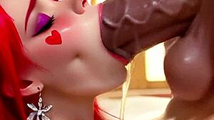 Santa's Big-Titted Naughty Demon Helper Teases with 3D Monster Curves in Alex Longwood AI Clip!