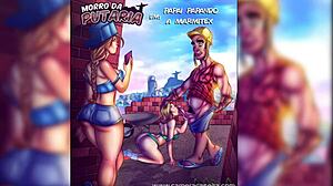 High definition video of a sexual oriented gay daddy and a Morro da Putaria