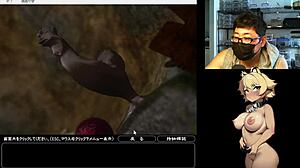 Girl loses virginity collecting stone slabs in hentai game