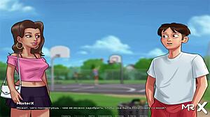 Nerd's creampie weekend in Summertime Saga hentai