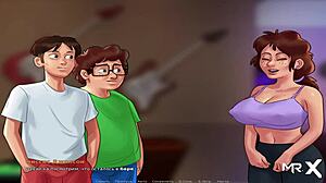 Nerd's creampie weekend in Summertime Saga hentai