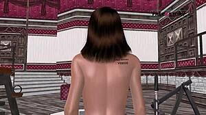 Animated 3D cute Indian girl solo fun