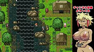 River fishing play meets goddess in hentai game