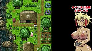 River fishing play meets goddess in hentai game