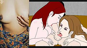 Cartoon sex with hot Asian