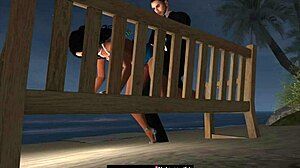 Sneaking Quickie at Beach House Party, Wow!