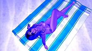 Αнимации αυτοϊκανοποίησης κάτω από φεγγάρι