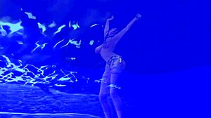 Poolside night encounter animation