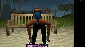 Encounter at the seaside cabins beach