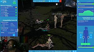 girls gather for fun party games and chats