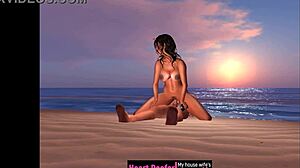 she rides into the sunset on her horse