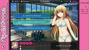 The honey pop chocolate loving girl in a video gameplay