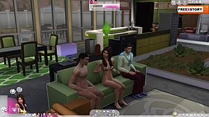 Watch the best from the animated porn series with this Sims sex video