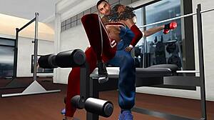 močno otipavan na nagnjeni klopi.