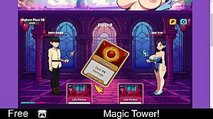 Exploring the magic tower in this X-Men game