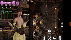 The recent update of Corruption Town brings back cartoon milf Agnes
